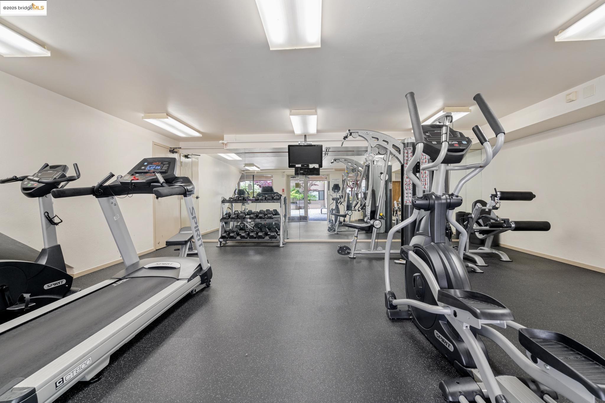 545 Pierce Street, Unit 1206 Albany, CA 94706 - Photo 40 of 44 a view of a room with gym equipment