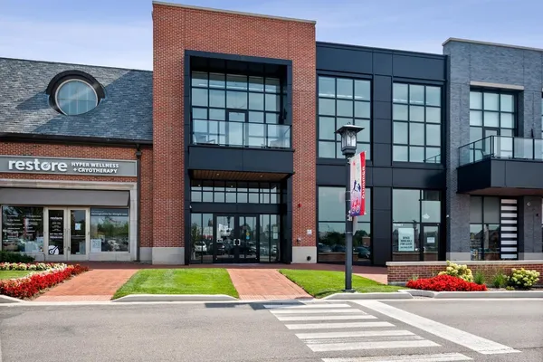 a view of entrance of the building
