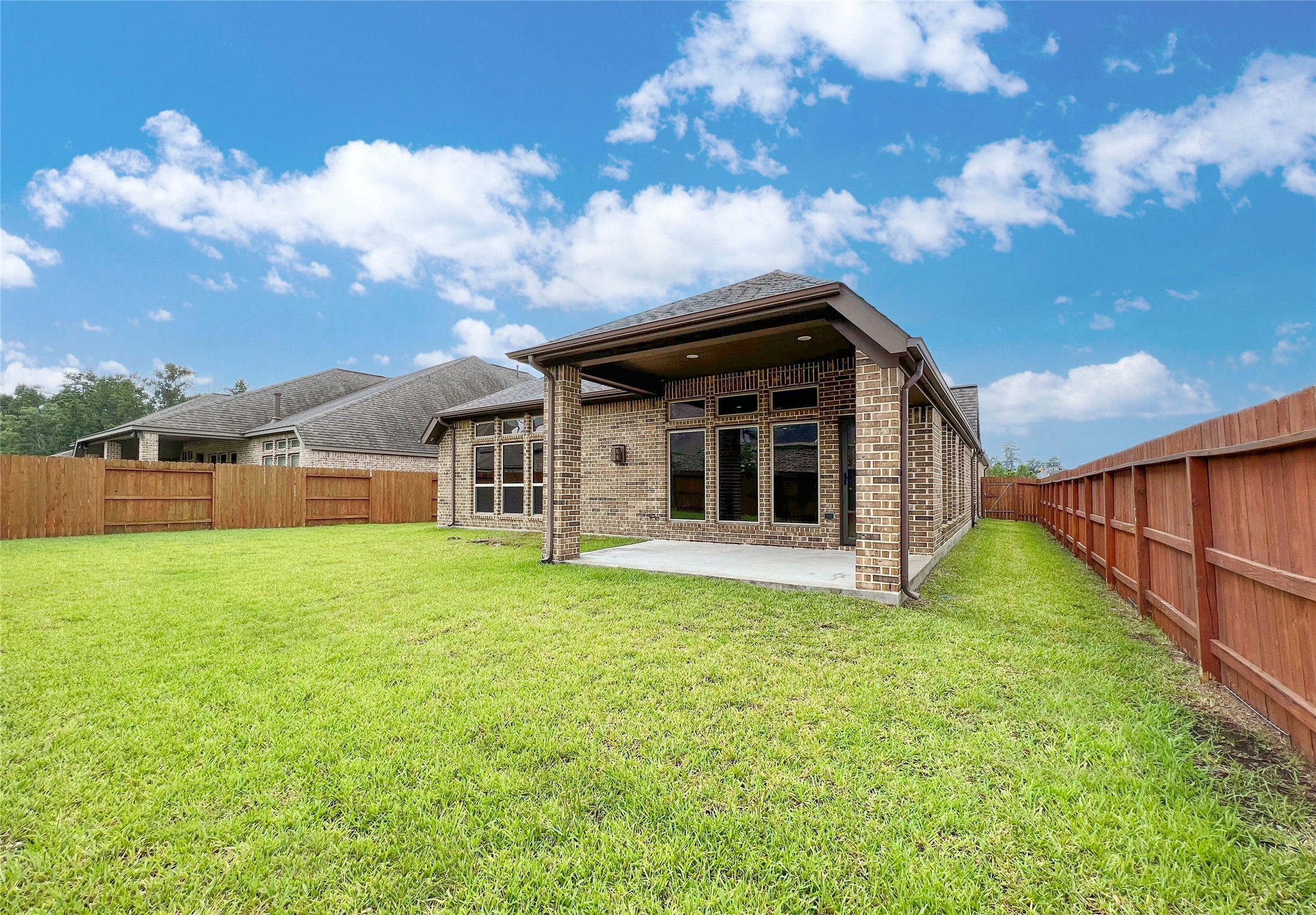 28203 Checker Bend Lane Spring, TX 77386 - Photo 35 of 45 spacious backyard! Covered patio