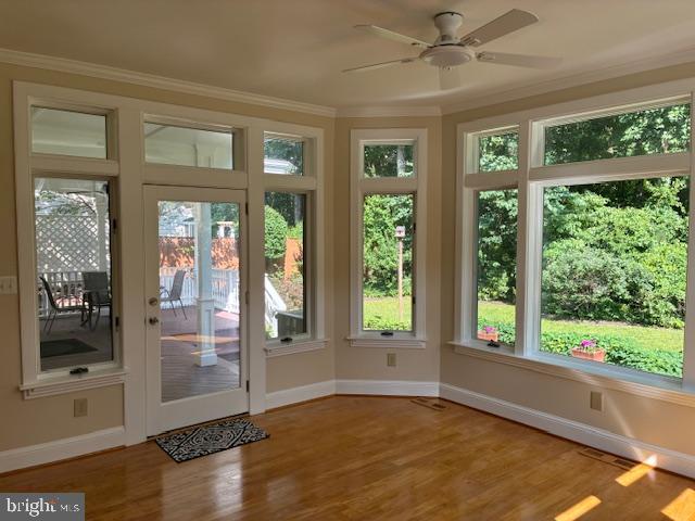 7007 Barnacle Place Burke, VA 22015 - Photo 14 of 49 a view of an entryway with a floor to ceiling window
