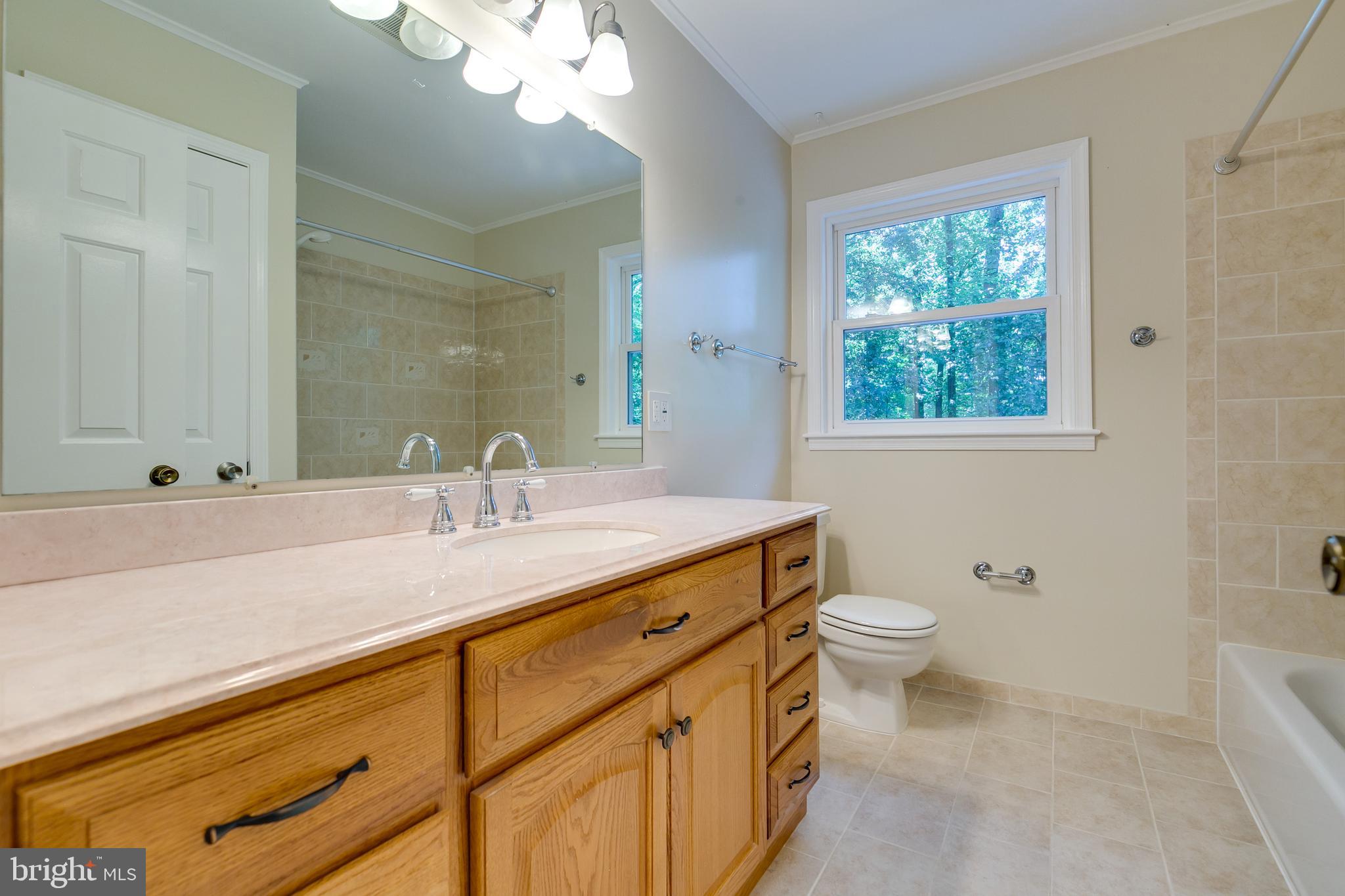 7007 Barnacle Place Burke, VA 22015 - Photo 26 of 49 a bathroom with a sink a toilet and a mirror