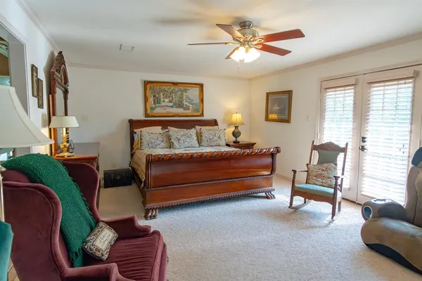 a living room with furniture and window