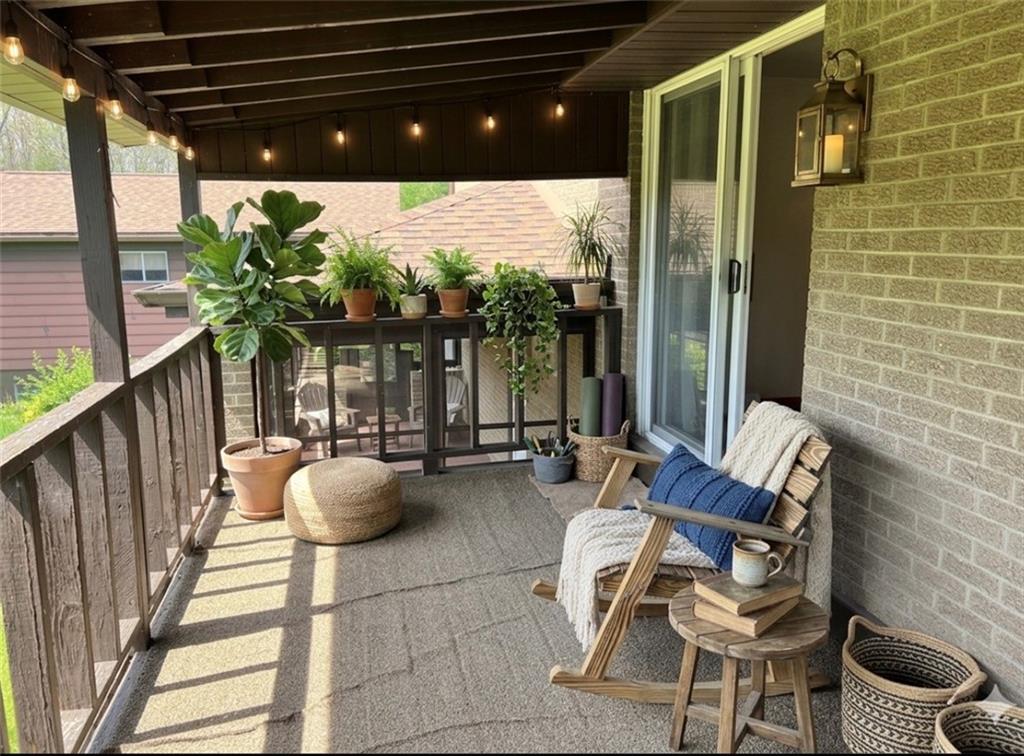 880 Pizza Barn Road Blairsville, PA 15717 - Photo 11 of 44 a living room with patio furniture and a potted plant