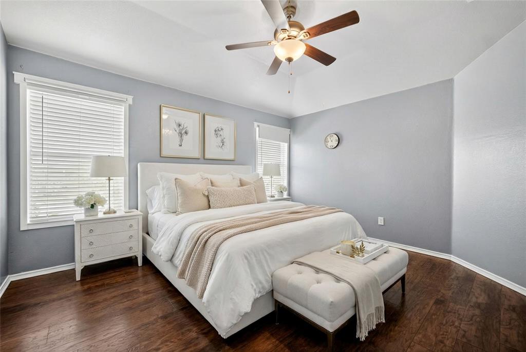 9633 Anns Way Plano, TX 75025 - Photo 17 of 37 a bedroom with a bed and a window