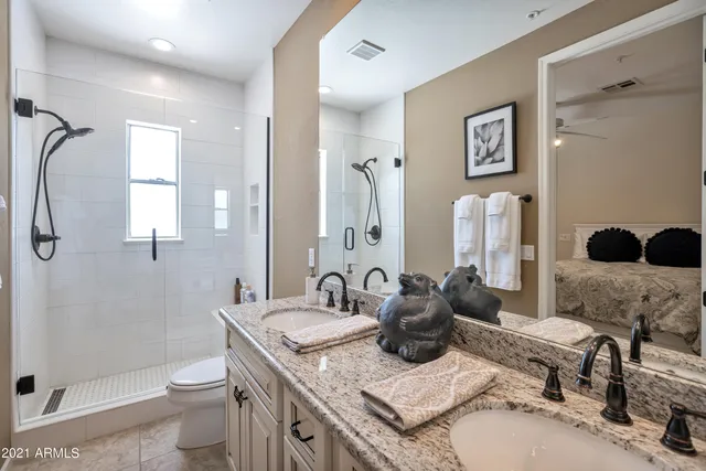 a outdoor living space with furniture and a floor to ceiling window