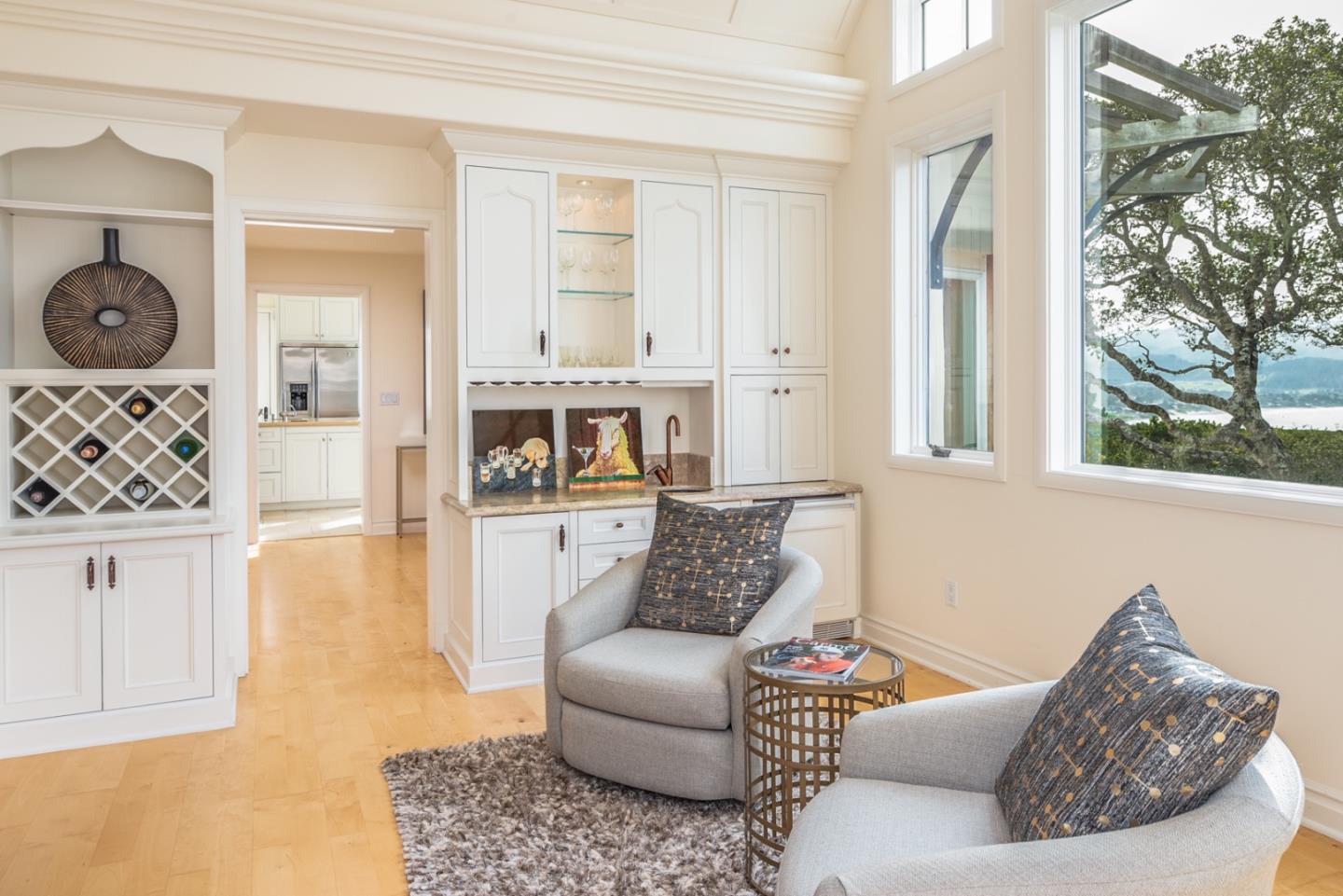 1465 Oleada Road Pebble Beach, CA 93953 - Photo 12 of 30 a living room with furniture and a large window