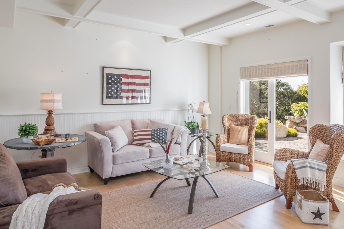 1465 Oleada Road Pebble Beach, CA 93953 - Photo 15 of 30 a living room with furniture and a large window