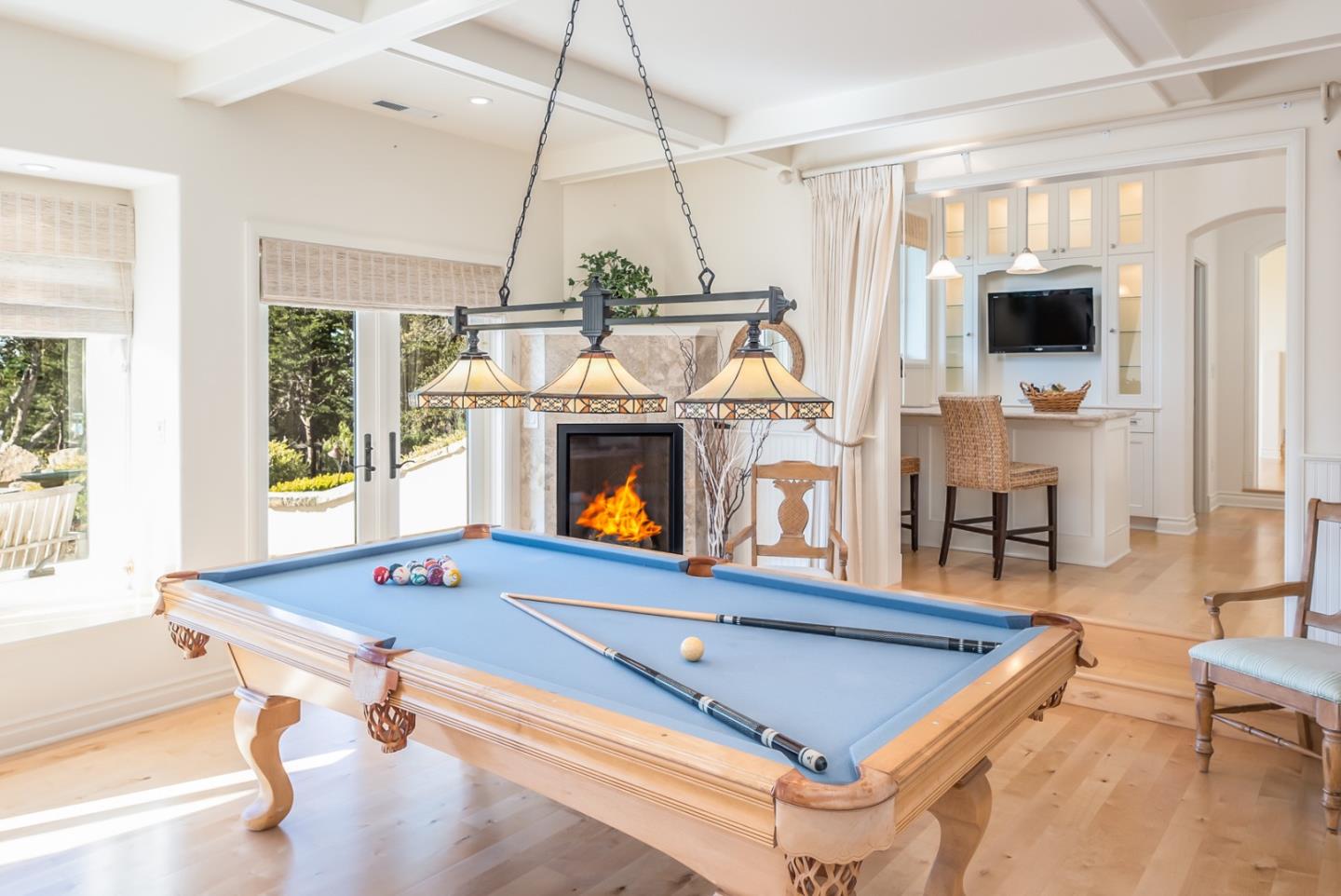 1465 Oleada Road Pebble Beach, CA 93953 - Photo 17 of 30 a room with pool table and windows