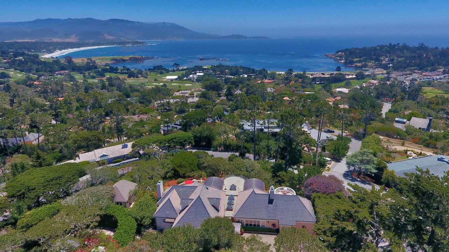 1465 Oleada Road Pebble Beach, CA 93953 - Photo 6 of 30 an aerial view of residential houses with outdoor space and trees