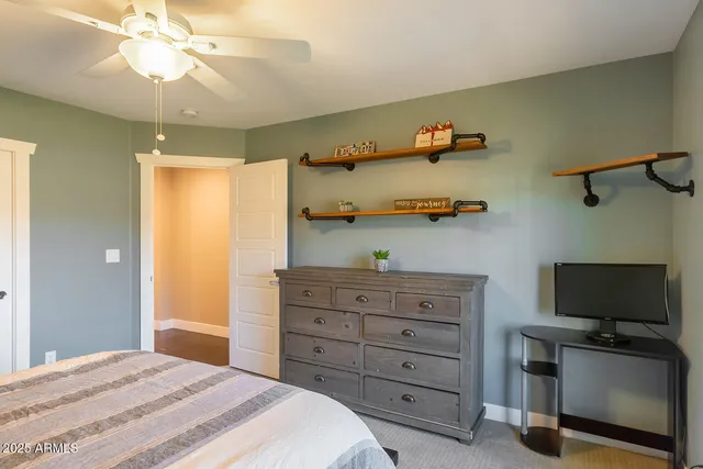 a kitchen with counter top space