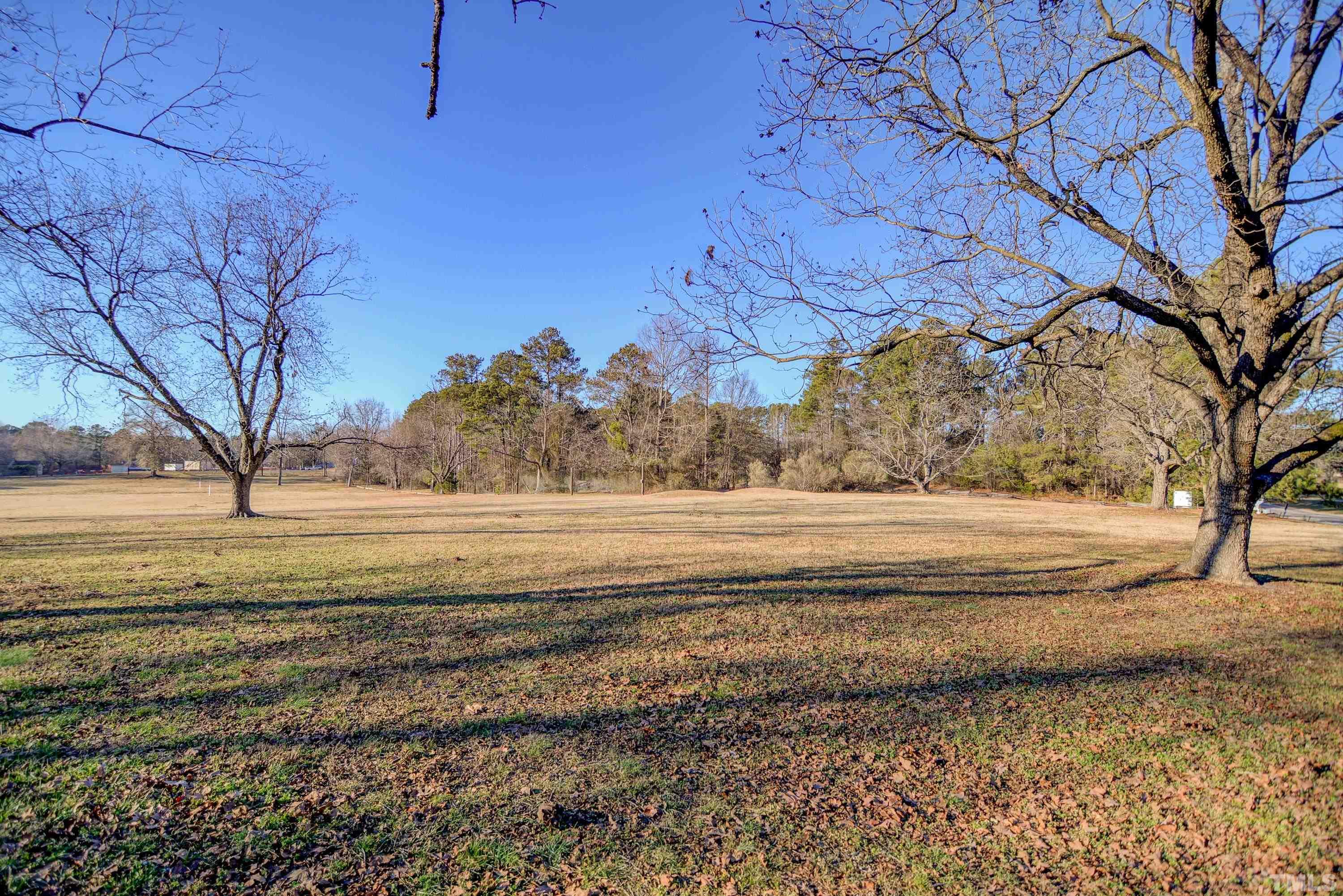 4740 Auburn Knightdale Road Raleigh, NC 27610 - Photo 10 of 23 a view of dirt yard with large trees