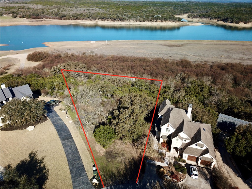Lot 45 in The Point at Ridge Harbor on Lake Travis offers panoramic views of Lake Travis and the Texas Hill Country.