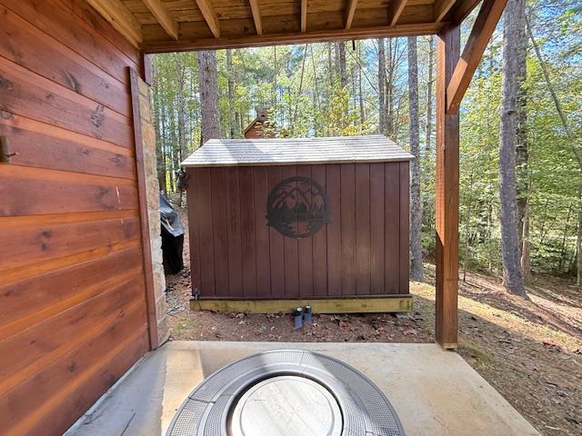 331 Vineyard Creek Way Murphy, NC 28906 - Photo 38 of 43 a view of outdoor space and barbecue grill