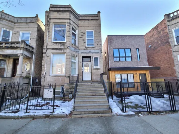 a front view of a house