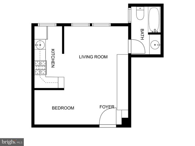 $262,500 | 1101 L Street Northwest, Unit 606, Washington, DC 20005