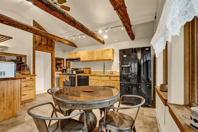 a view of an outdoor space and seating area