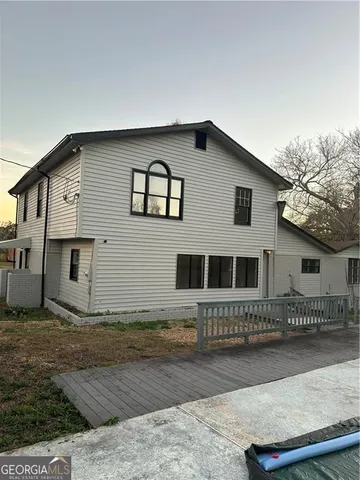 a front view of a house