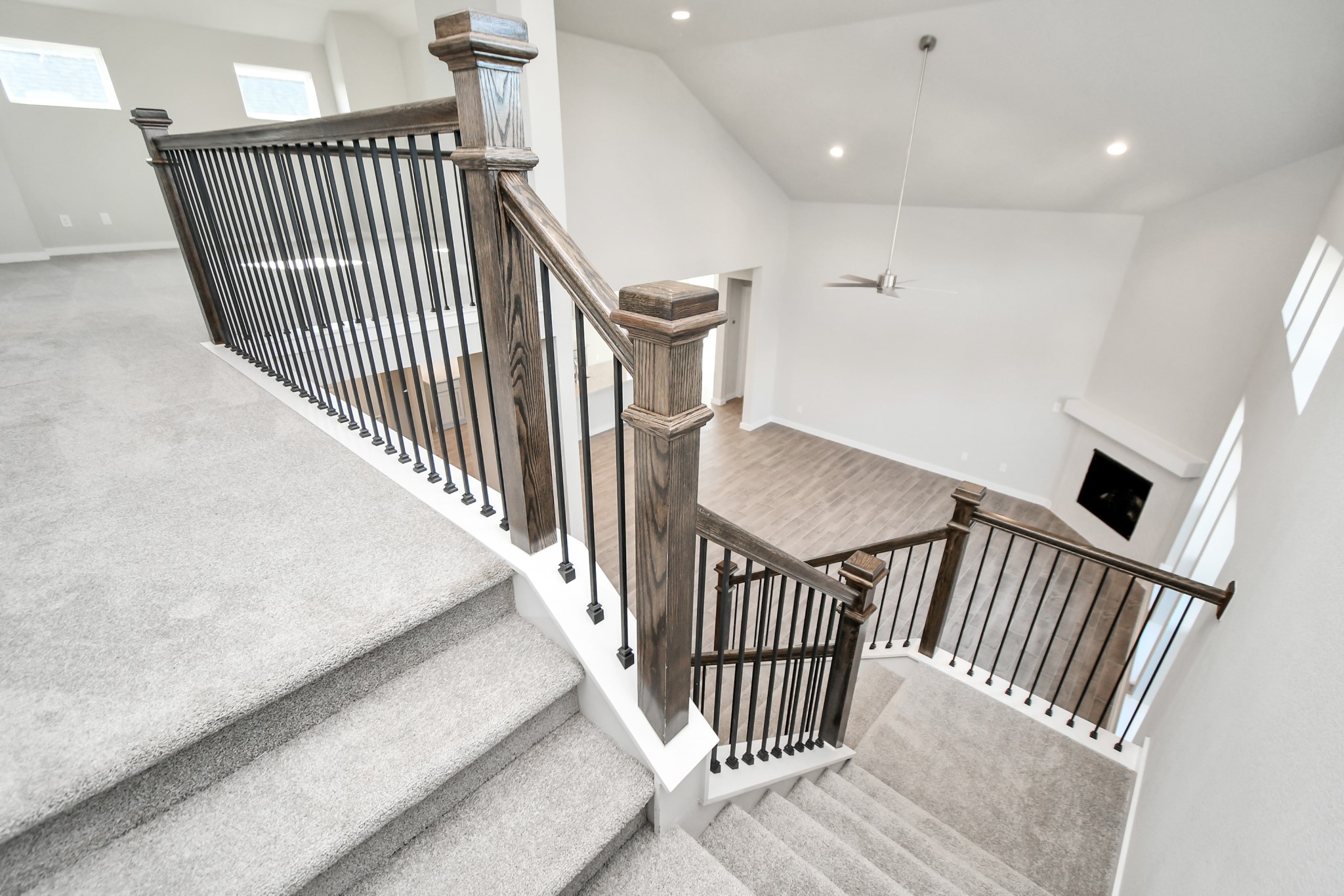 2938 Bury Park Dr Spring Spring, TX 77373 - Photo 21 of 30 View from above. Spacious and open concept feel. Sample photo of completed home with similar floor plan. As-built interior colors and selections may vary.