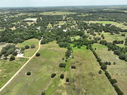 an aerial view of a forest