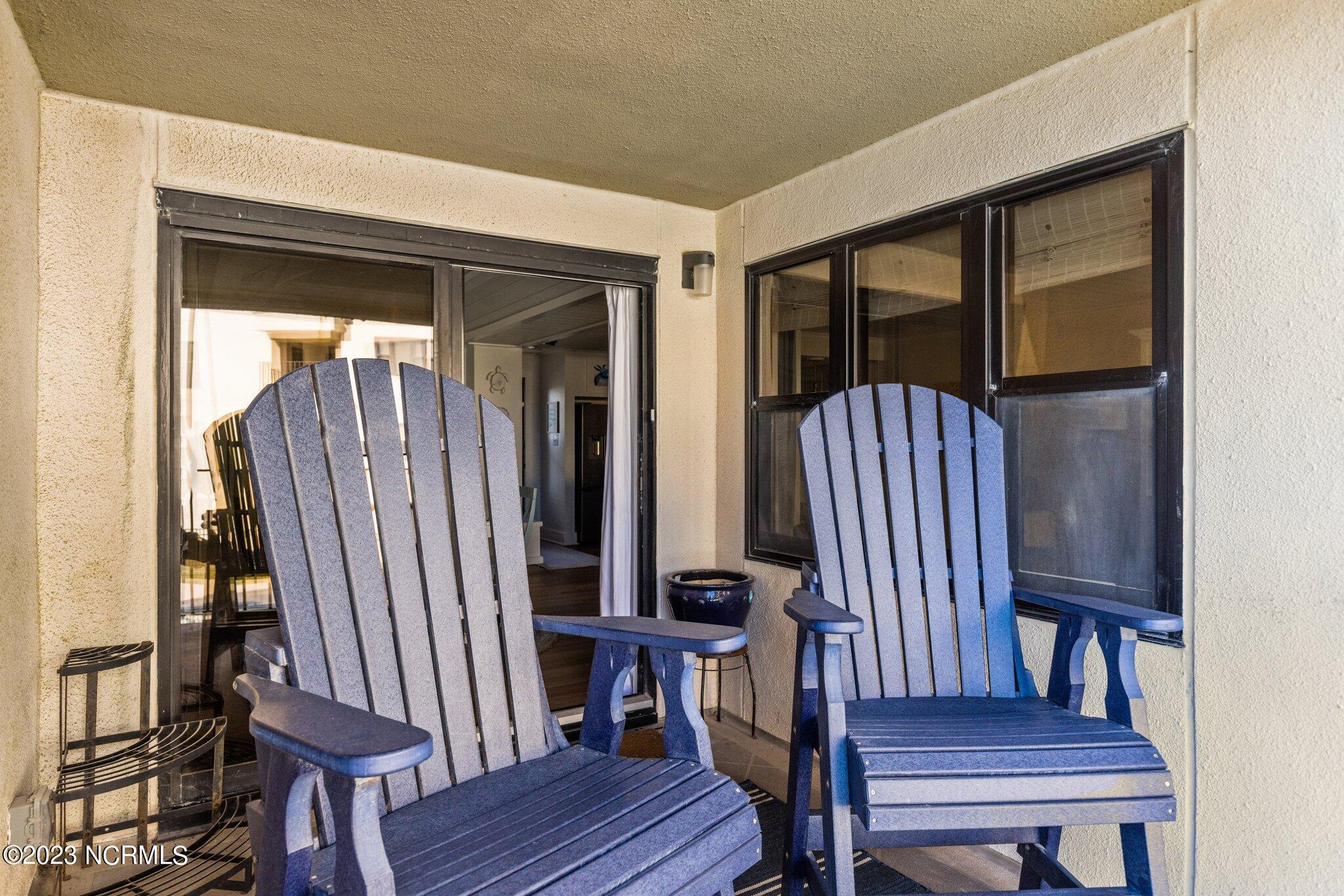 1505 Salter Path Road, Unit 224 Indian Beach, NC 28512 - Photo 25 of 63 Balcony Overlooking the Pool
