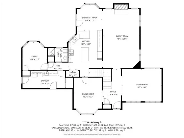 a picture of a floor plan