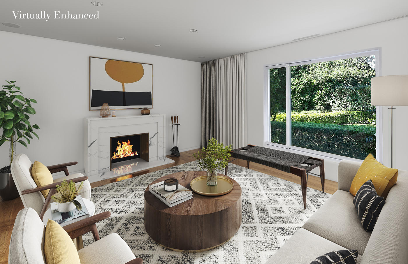 1333 East Valley Road Santa Barbara, CA 93108 - Photo 5 of 19 Virtual staging-Living Room
