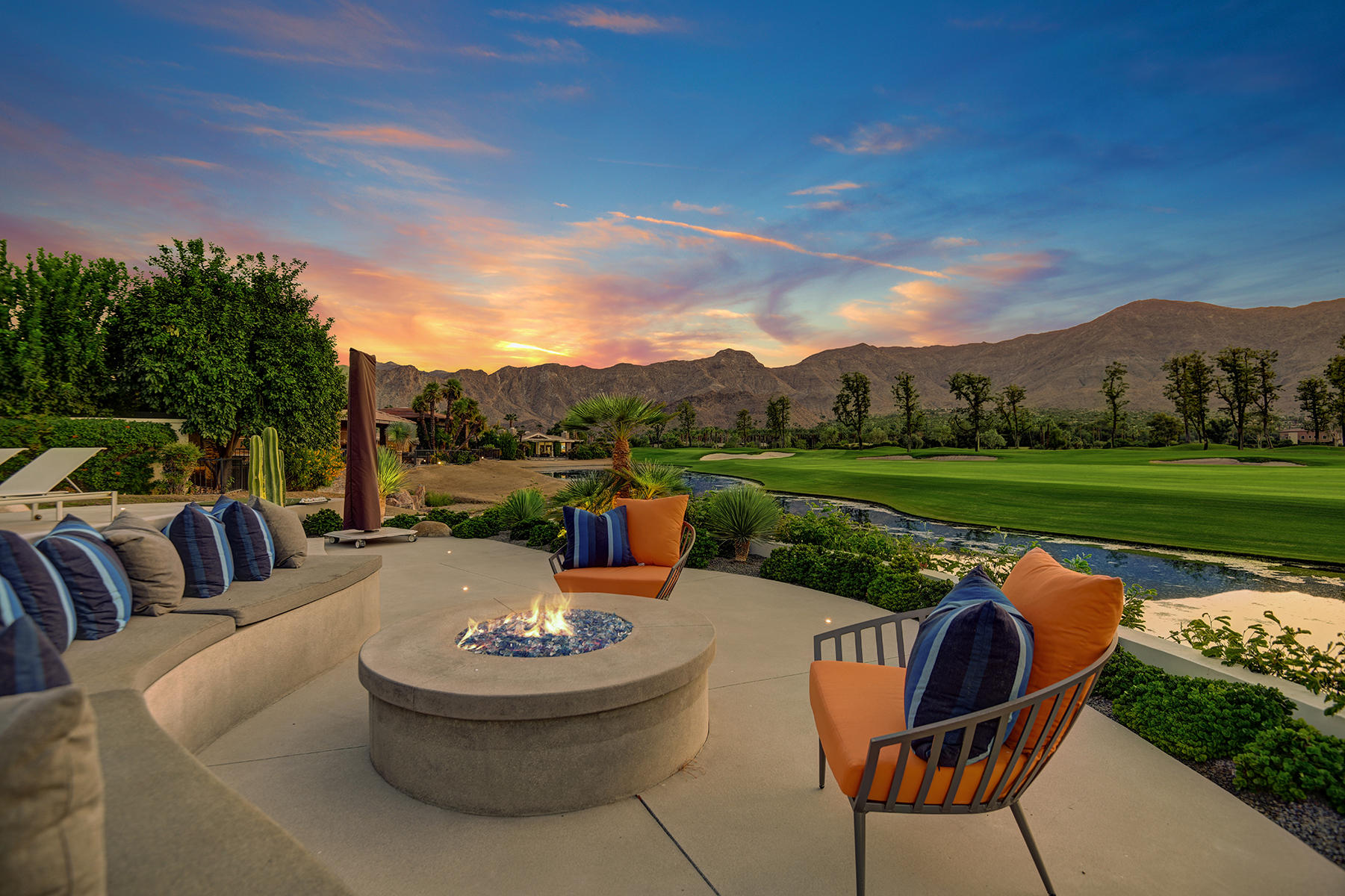 4 Deerfield Court Rancho Mirage, CA 92270 - Photo 5 of 53 a view of a couches in a patio