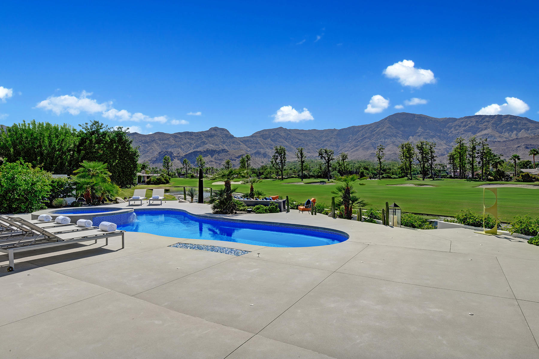 4 Deerfield Court Rancho Mirage, CA 92270 - Photo 53 of 53 a view of an outdoor space yard patio and swimming pool