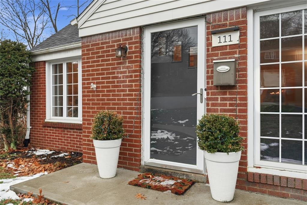 111 Rockingham Road Pittsburgh, PA 15238 - Photo 4 of 38 a view of a door of the house with potted plants