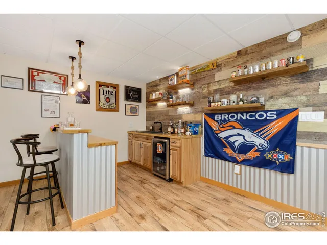 a view of a furniture in a room