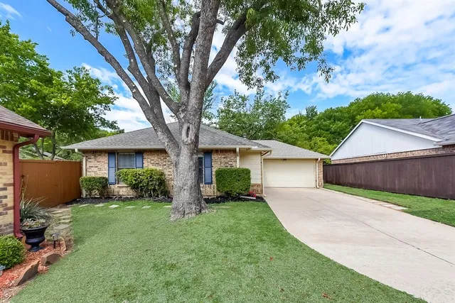 front view of a house and a yard