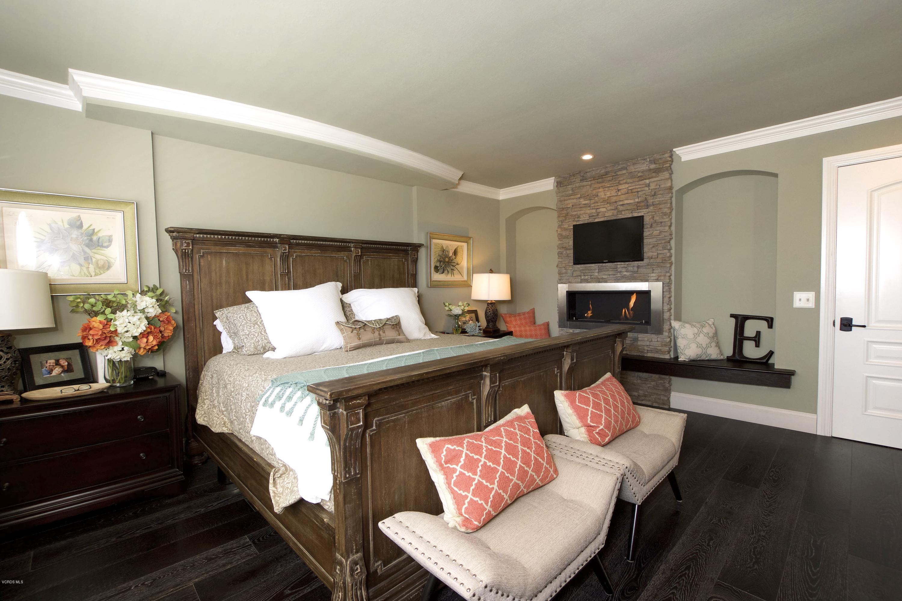 1133 Old Ranch Road Camarillo, CA 93012 - Photo 21 of 37 a bedroom with bed and a flat screen tv