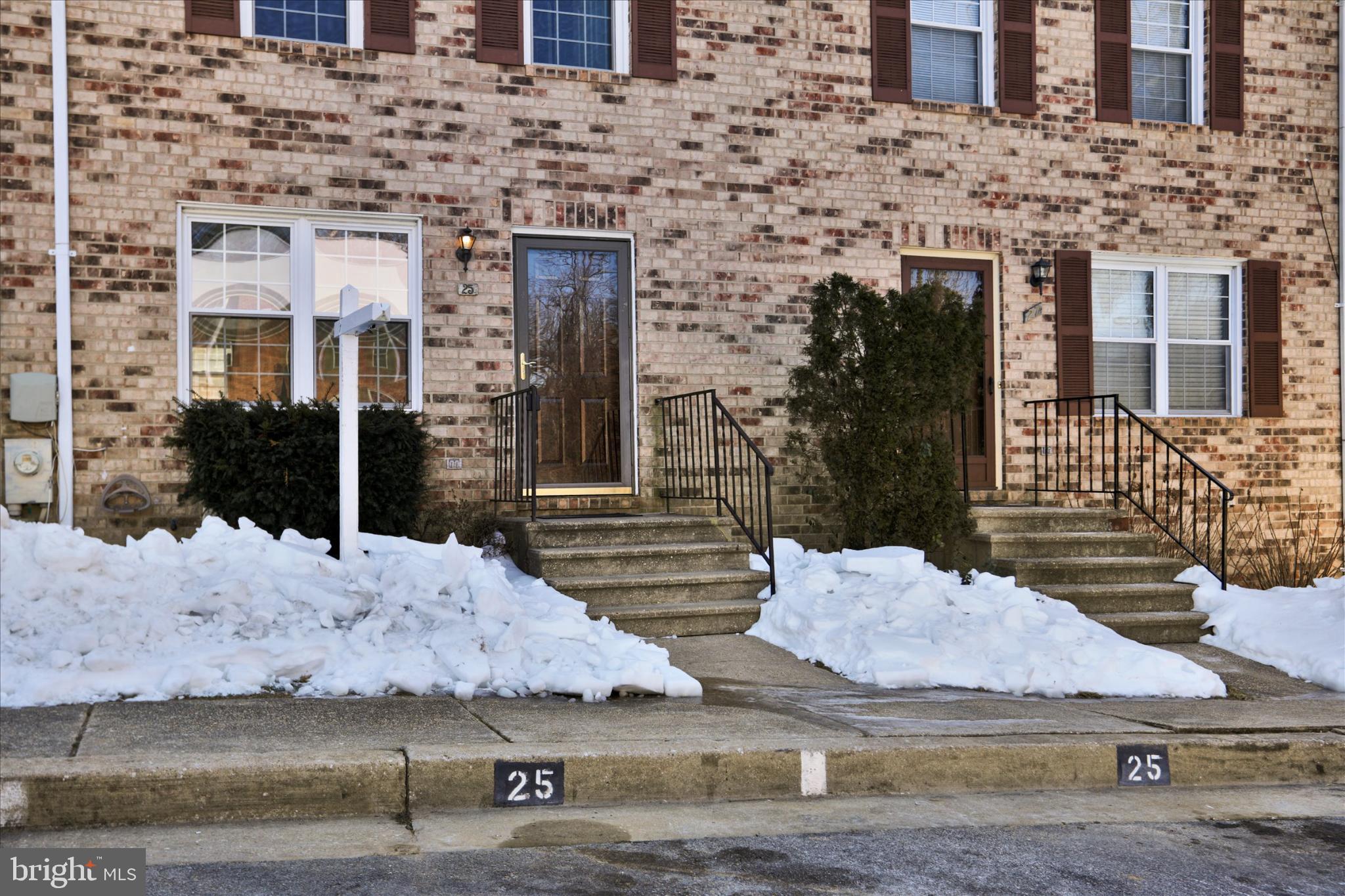25 West End Court Halethorpe, MD 21227 - Photo 30 of 31 Charming brick facade with winter's touch.