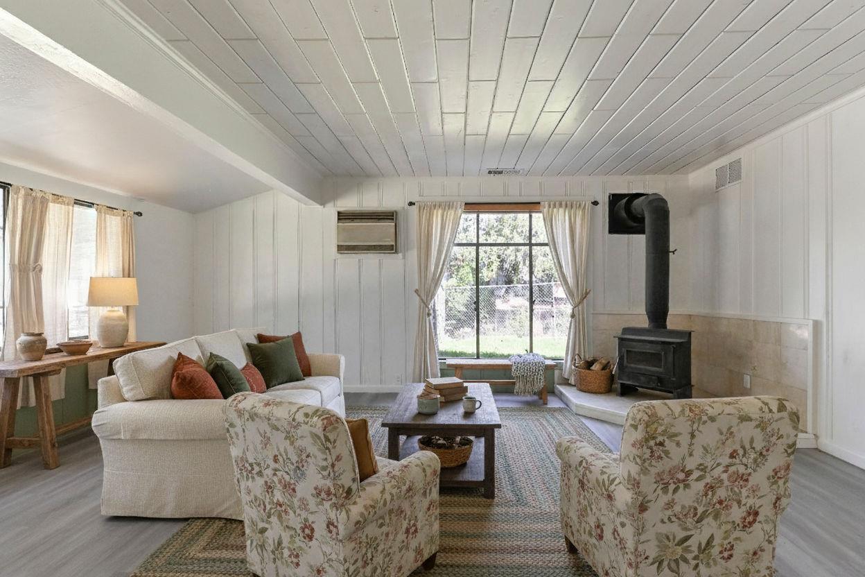 17542 Climax Road Jackson, CA 95642 - Photo 61 of 86 a living room with furniture and a fireplace