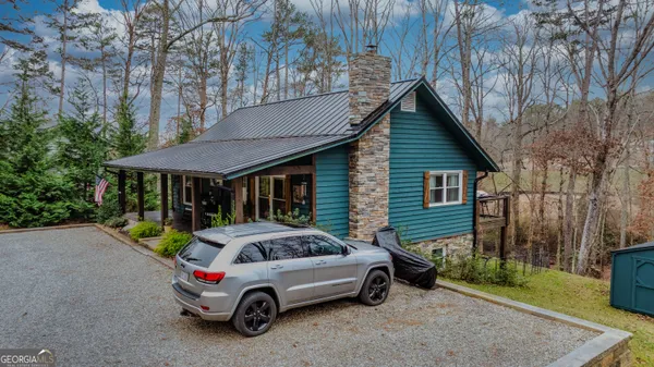 a car parked in front of house