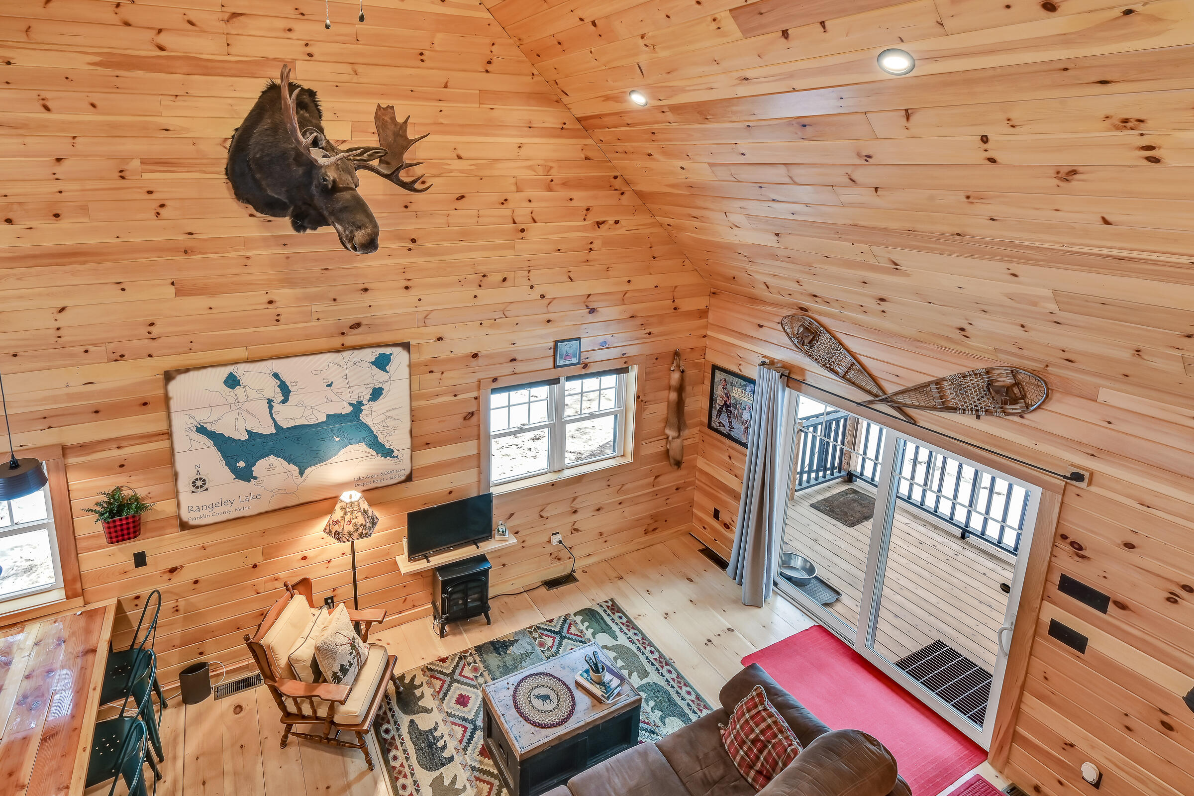 10 Dodge Pond Road Rangeley, ME 04970 - Photo 26 of 47 living room from above