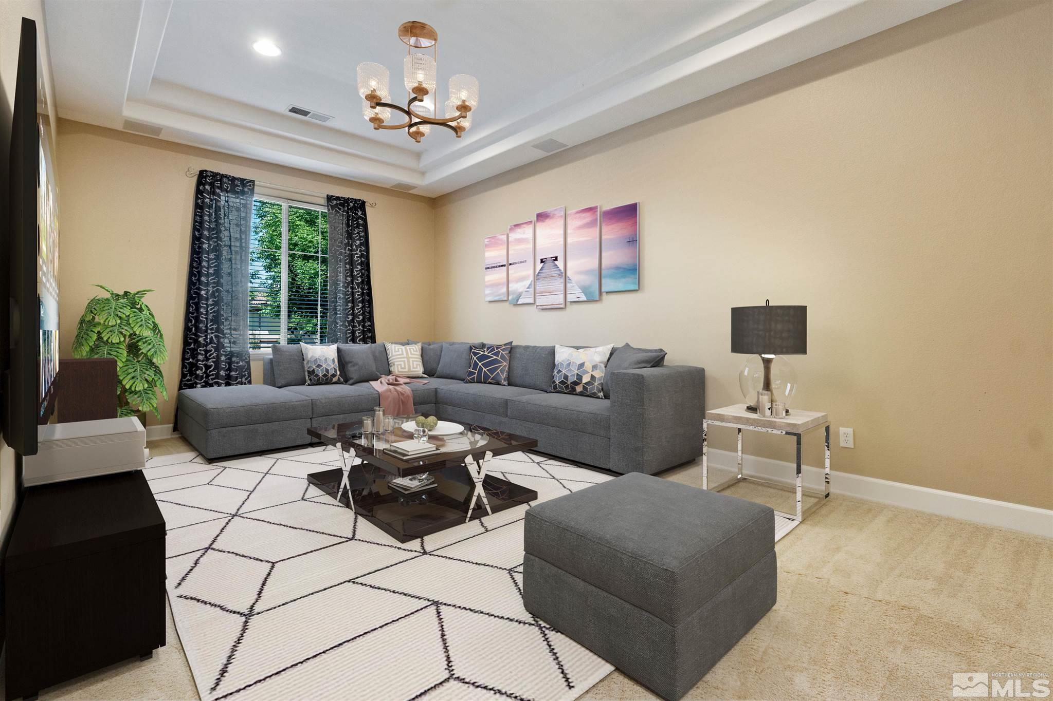 2630 Strathmore Court Reno, NV 89521 - Photo 19 of 40 a living room with furniture and a large window