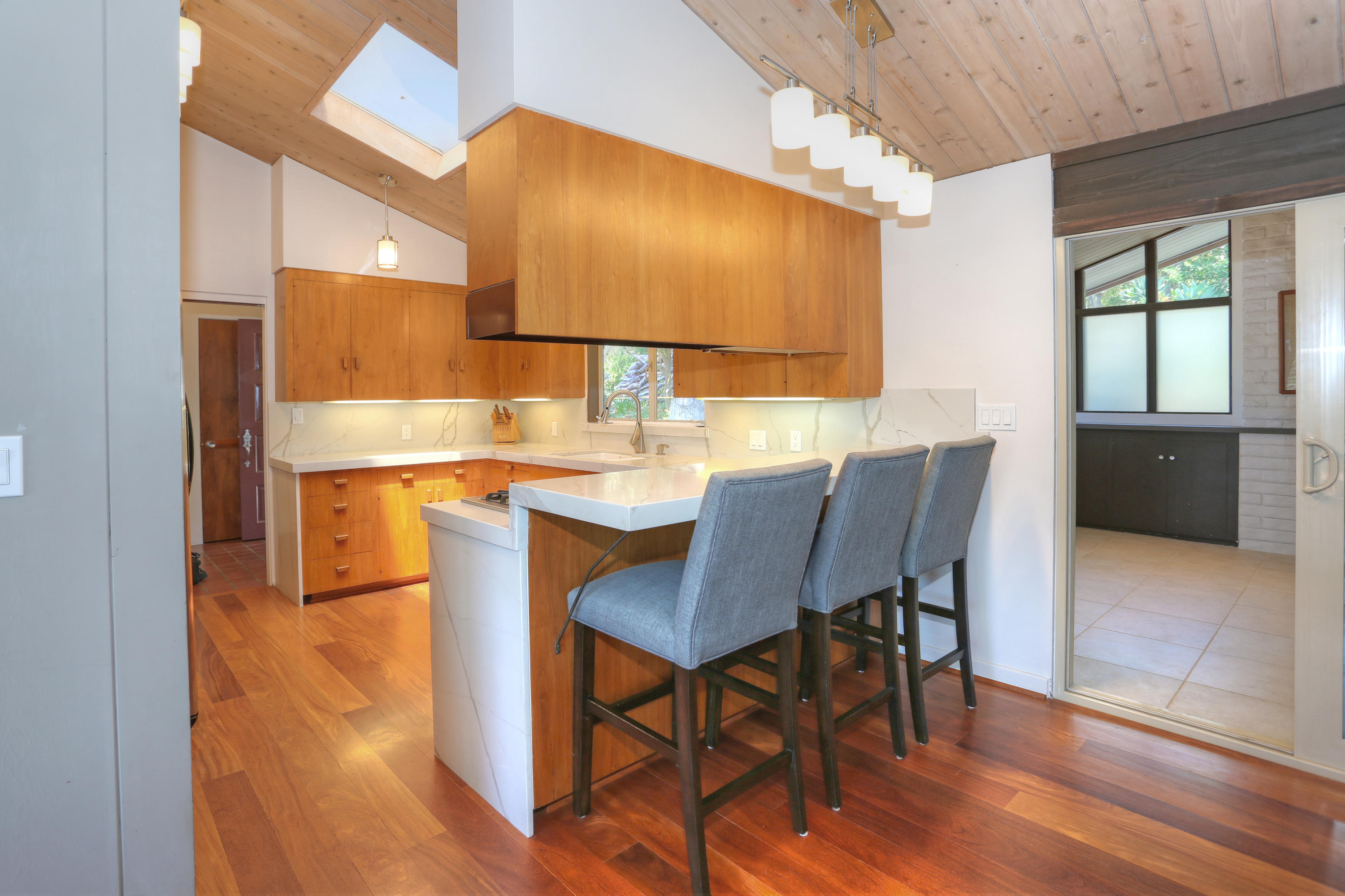 2261 Las Canoas Road Santa Barbara, CA 93105 - Photo 12 of 42 a view of a dining room with furniture and wooden floor