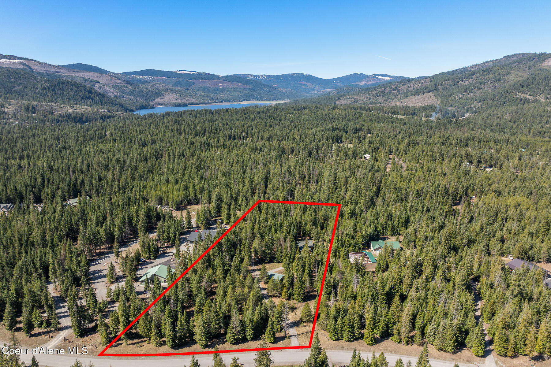 25431 North Lantern Hill Road Rathdrum, ID 83858 - Photo 23 of 27 Aerial_25431NLanternHillRd-1_Outlined