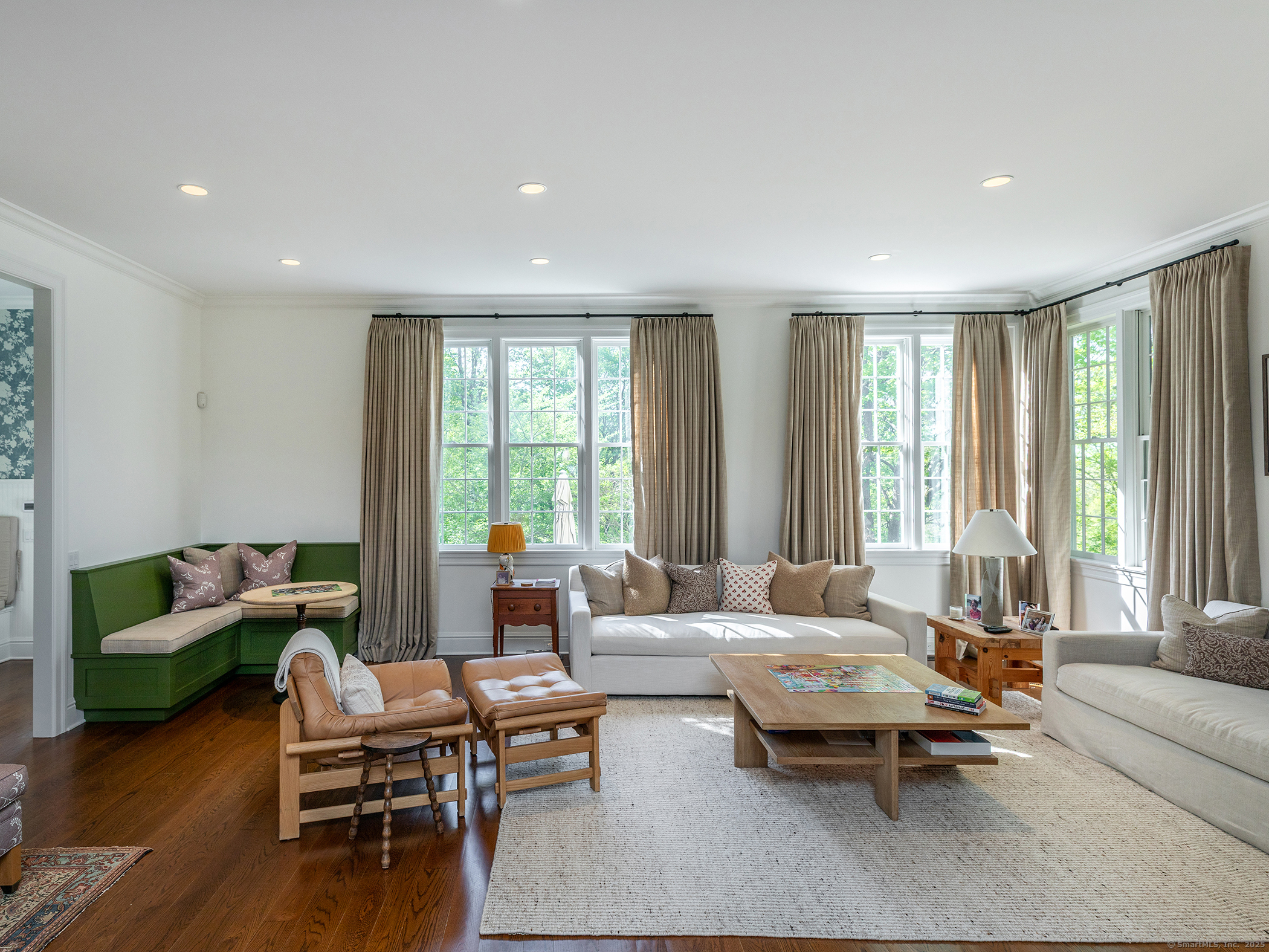 143 Tophet Road Roxbury, CT 06783 - Photo 9 of 40 a living room with furniture and a large window