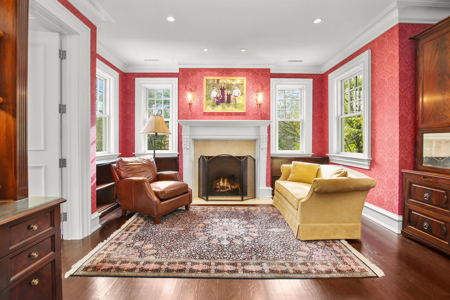 363 West Road New Canaan, CT 06840 - Photo 26 of 68 a living room with furniture rug and window