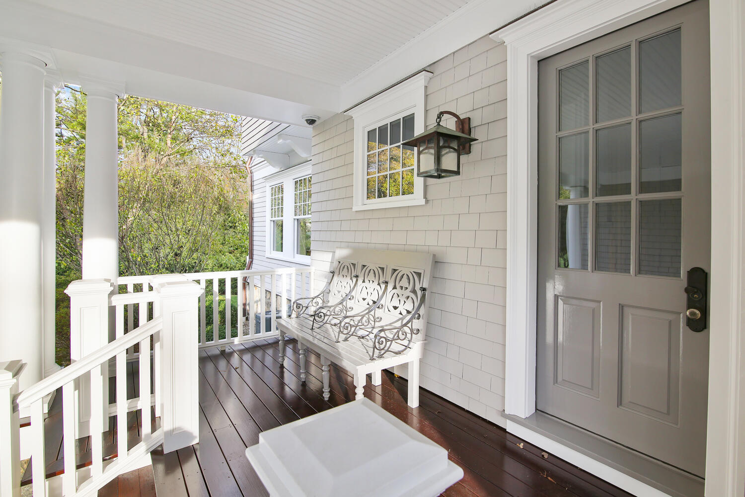 363 West Road New Canaan, CT 06840 - Photo 5 of 68 a view of a porch with furniture