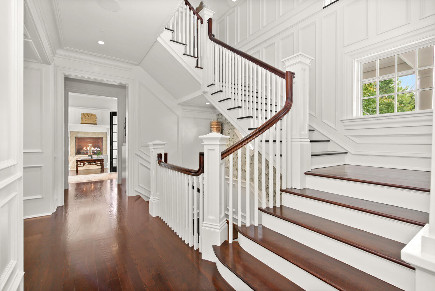 363 West Road New Canaan, CT 06840 - Photo 10 of 68 a view of entryway and hall with wooden floor