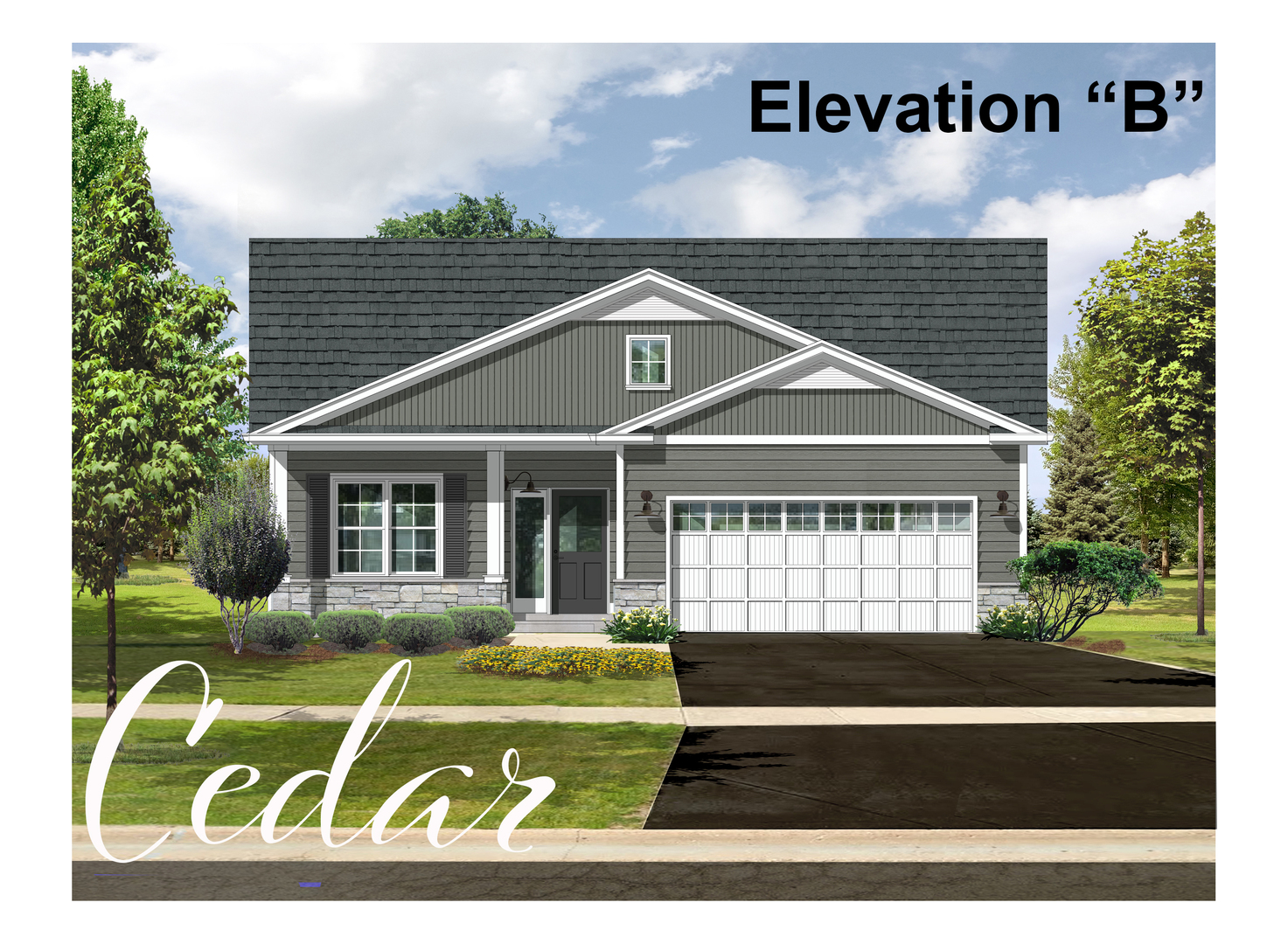 30 Ryann Road Huntley, IL 60142 - Photo 5 of 7 a front view of a house with a garden