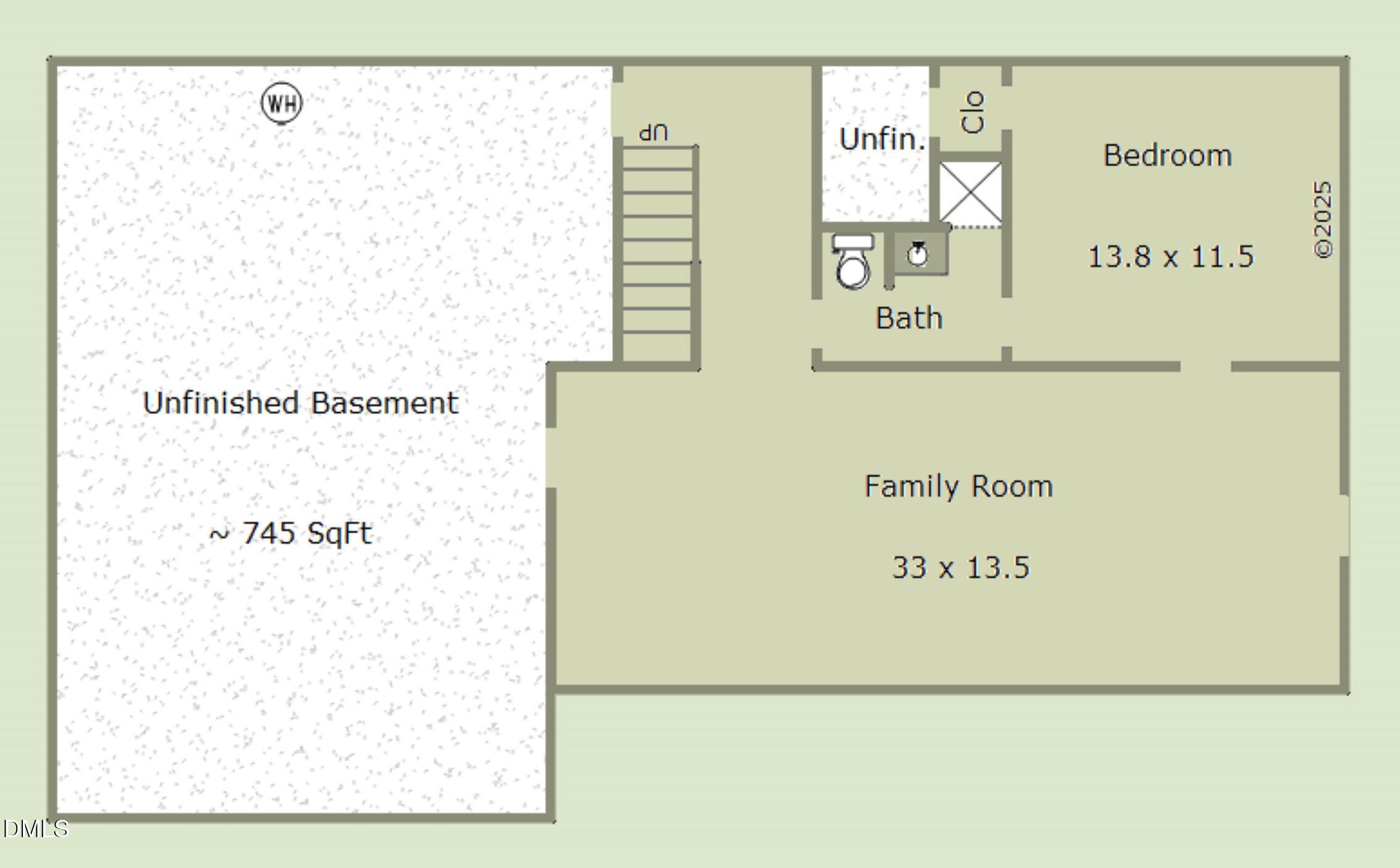 913 Merwin Road Raleigh, NC 27606 - Photo 27 of 28 Floorplan-Basement-913 Merwin Road (Cust