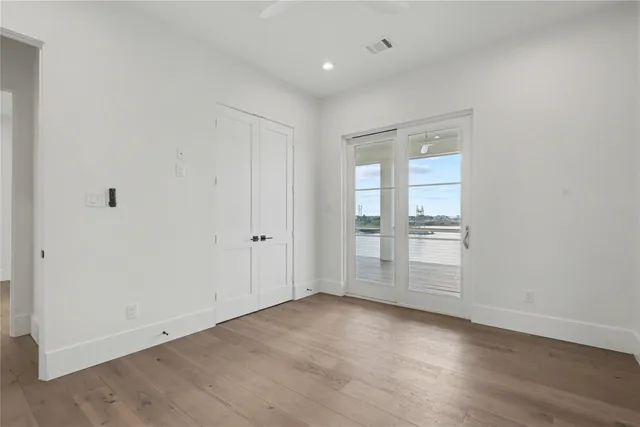 wooden floor in an empty room