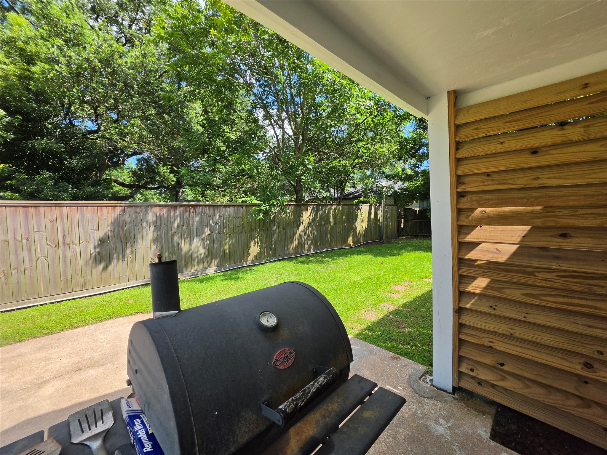305 Miles Road, Unit A Bacliff, TX 77518 - Photo 11 of 14 Covered patio for Unit A