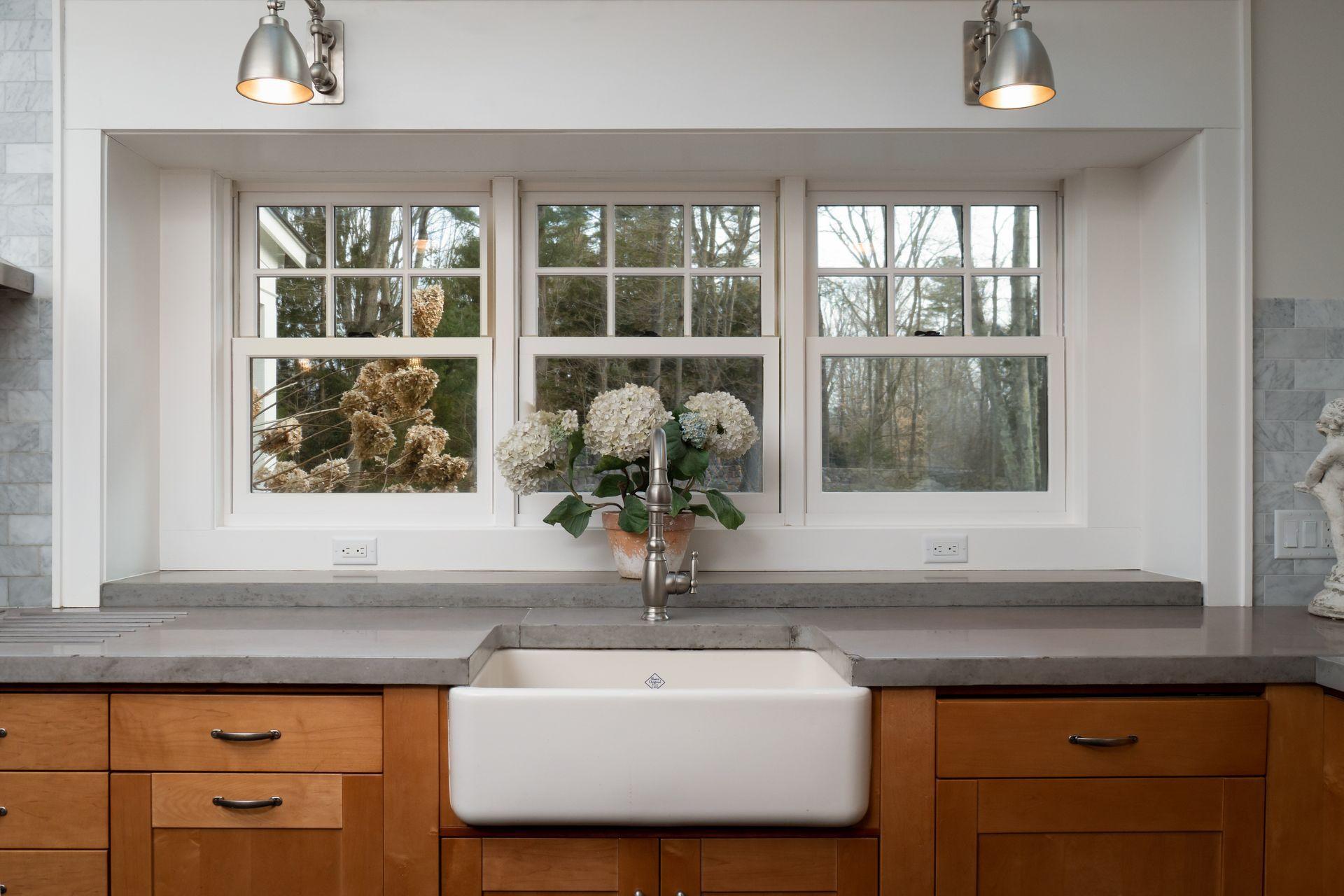 57 Rilling Ridge New Canaan, CT 06840 - Photo 16 of 68 a bathroom with a sink and a mirror