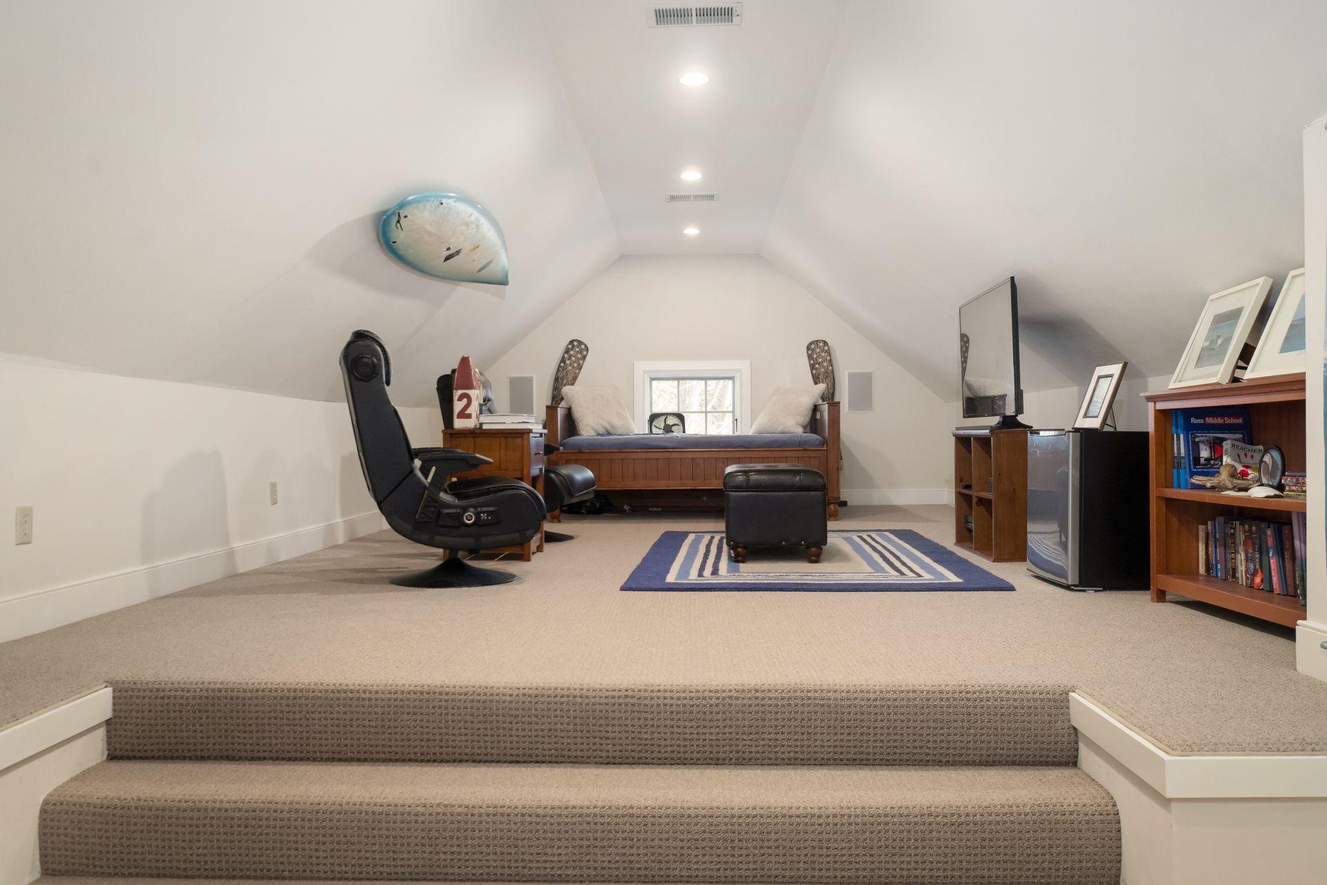 57 Rilling Ridge New Canaan, CT 06840 - Photo 46 of 68 a living room with furniture and a flat screen tv