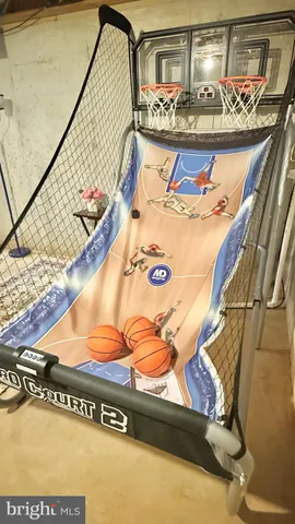 a view of a yard with swimming pool